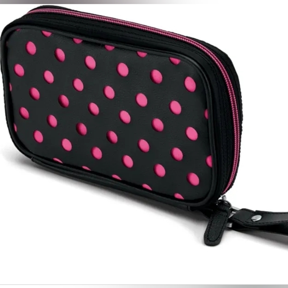Callaway Golf 2018 Uptown Clutch Black Leatherette With Holes And Coral Under
